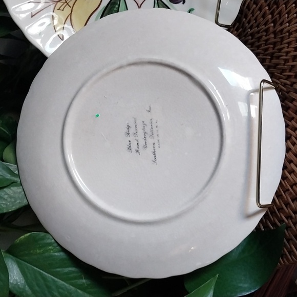 Pair Vintage Blue Ridge Mix Match Plates Floral Design ca 19030s-40s - Picture 5 of 7